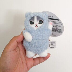 mofusand // cat in blue mini plush 4.5"